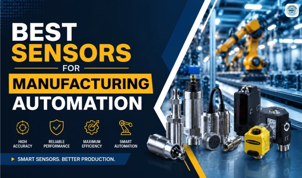 Sensors for Manufacturing Automation in a modern industrial factory