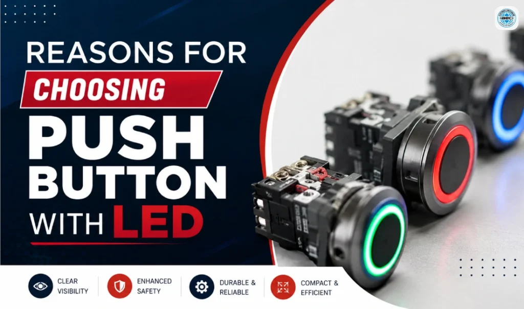 Push Button With LED for industrial control panels