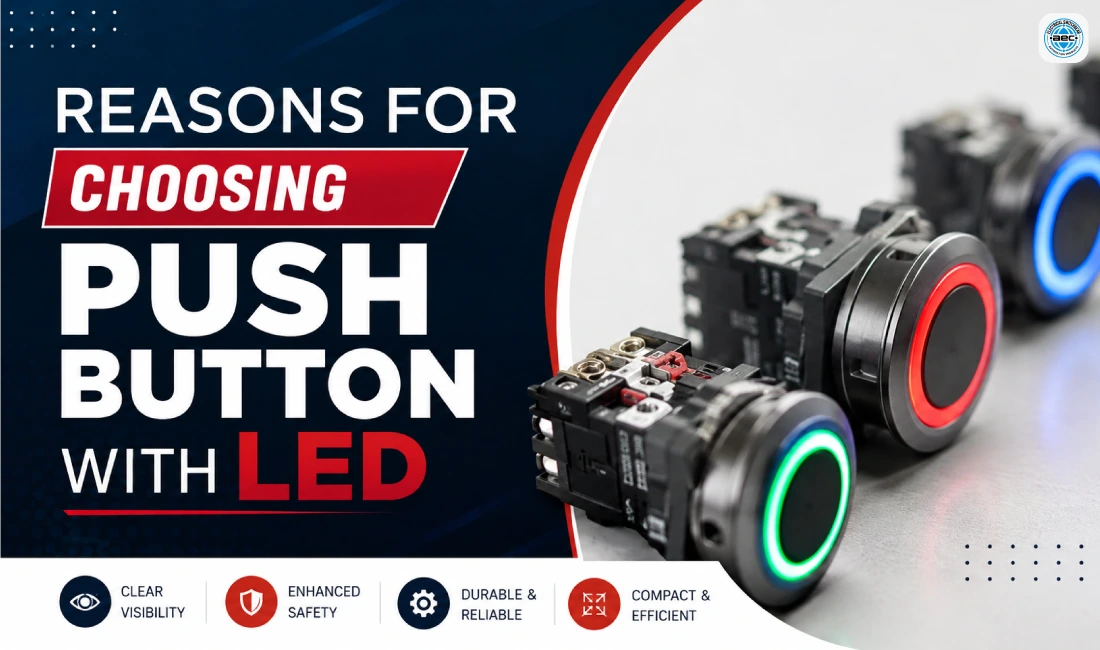 Push Button With LED for industrial control panels