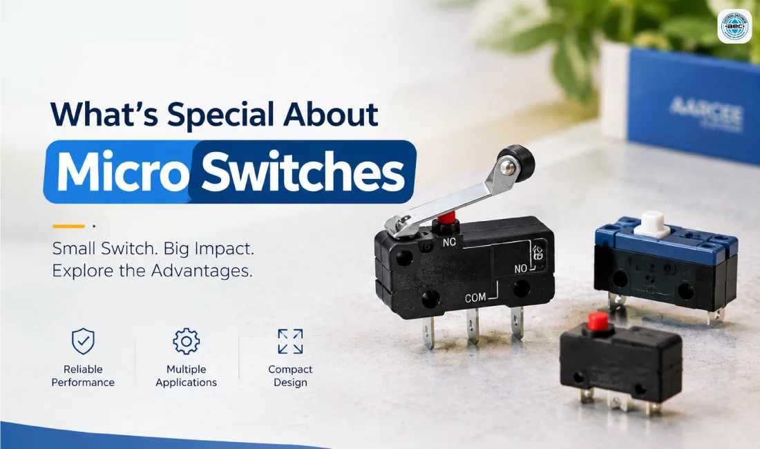 Micro Switches with snap-action mechanism for reliable electrical switching