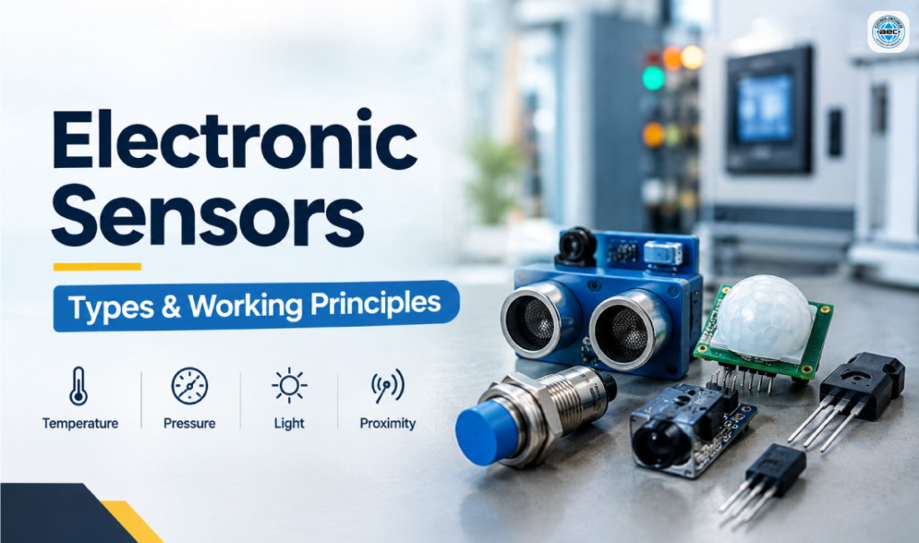Electronic Sensors types and working principles for industrial automation