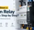 Slim relay module in an industrial control panel showing its working principle