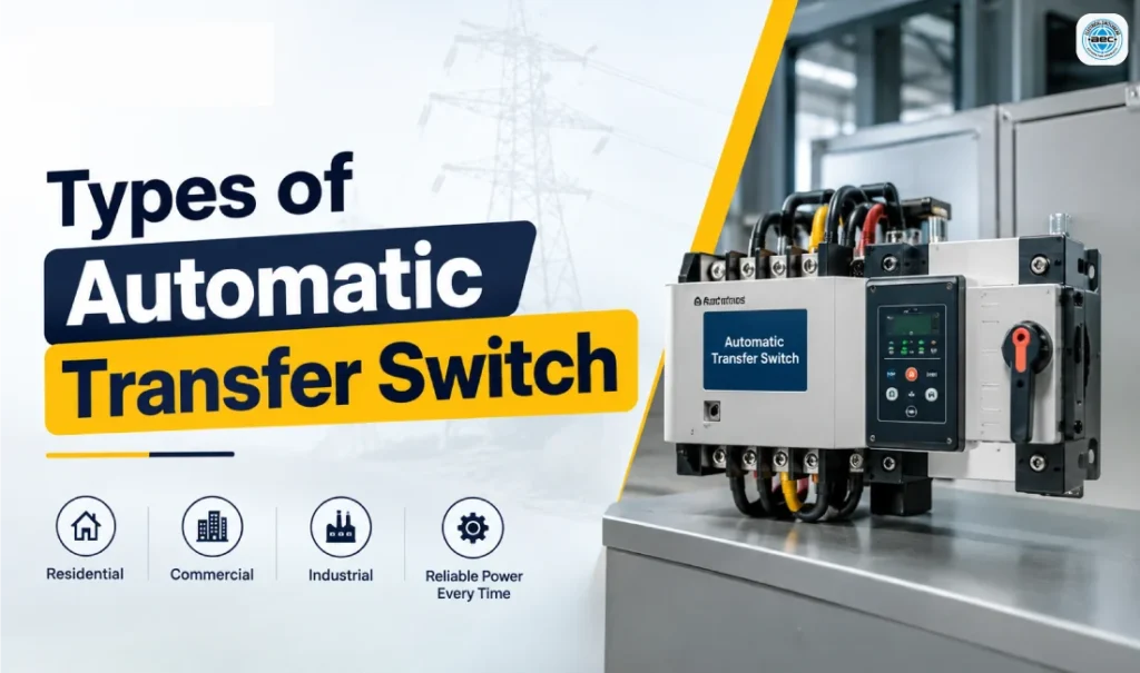 Types of Automatic Transfer Switch for reliable power backup